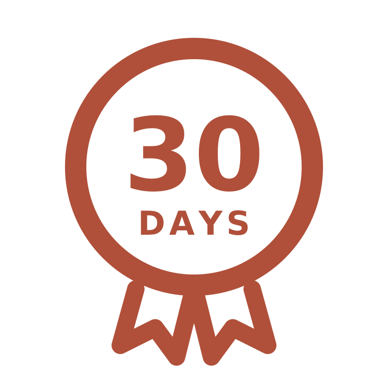 + 30 Day Warranty
