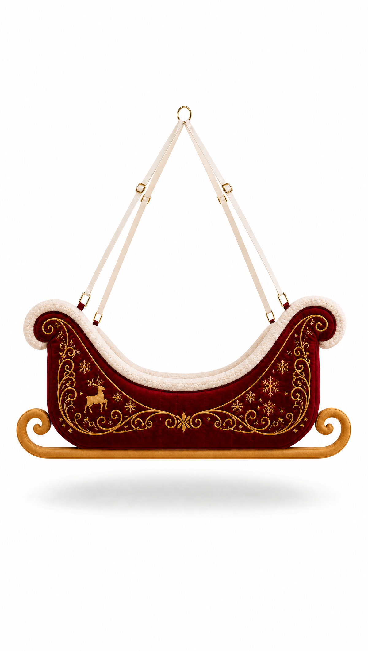 Santa's Sleigh Hanging Cat Bed | Perch&Paws™